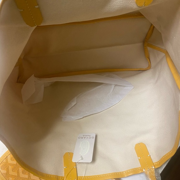 Model goyard Tote canvas bags yellow medium - Picture 3 of 8
